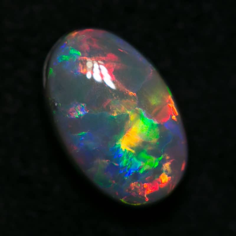 1.26 ct gem black opal 8x5x4mm - Image 3