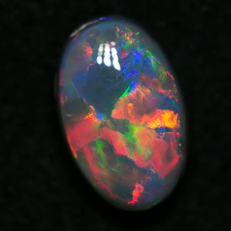 1.26 ct gem black opal 8x5x4mm - Image 4