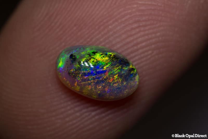 1.26 ct semi black opal 9x5x4mm - Image 2