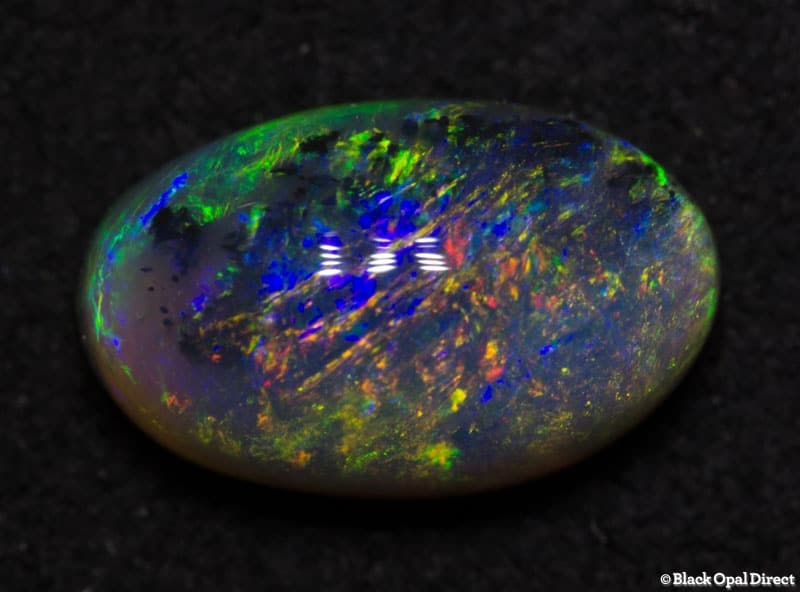 1.26 ct semi black opal 9x5x4mm - Image 3