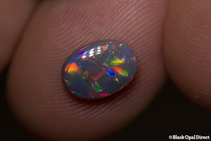 1.26 ct semi black opal 9x7x3mm - Image 3