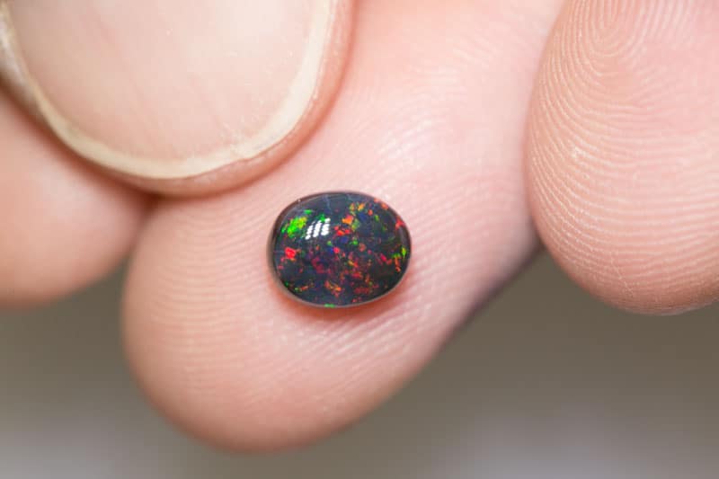 1.27 ct black opal 7.5x6x4mm - Image 2