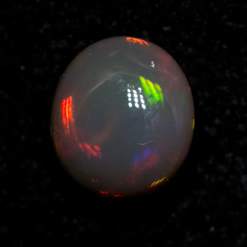 1.27 ct double sided gem black opal 7x6x4mm - Image 3