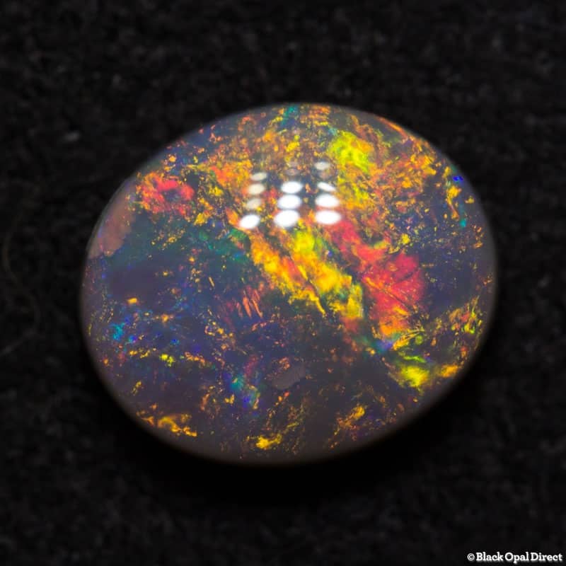 1.27 ct semi black opal 8x7x3.5mm - Image 2