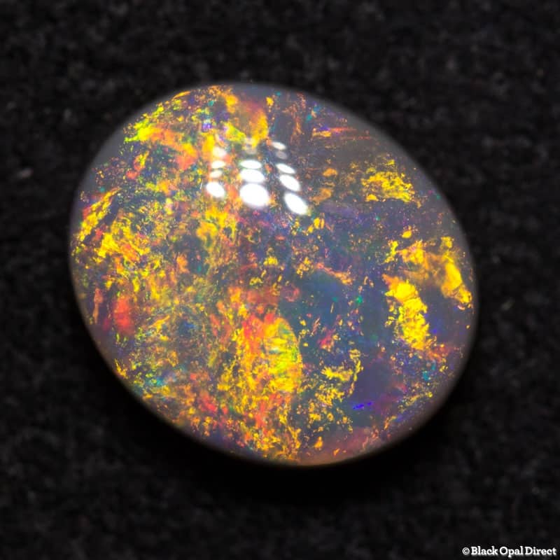 1.27 ct semi black opal 8x7x3.5mm - Image 3