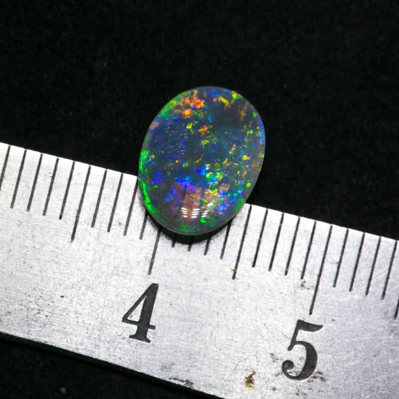 1.28 ct black crystal opal 9.5x7x3mm - Image 3