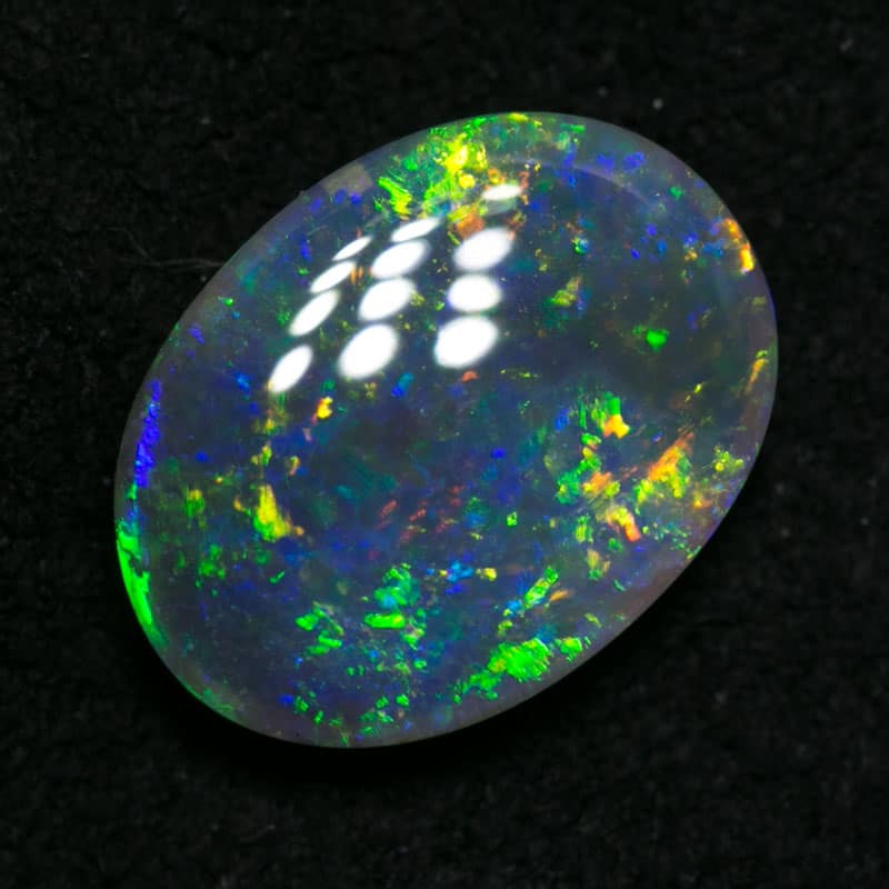 1.28 ct black crystal opal 9.5x7x3mm - Image 4