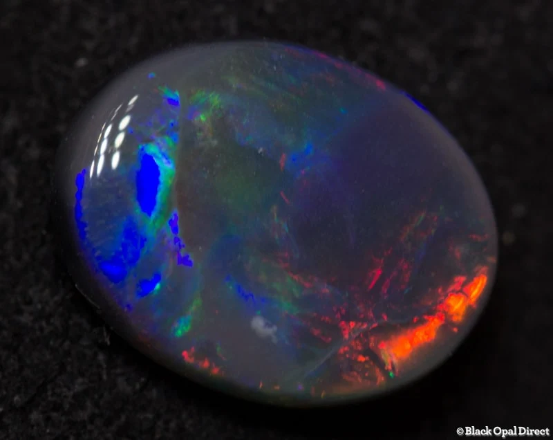 1.28 ct black opal 9x7x3mm - Image 3