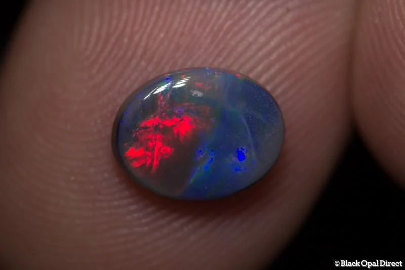 1.28 ct black opal 9x7x3mm - Image 4