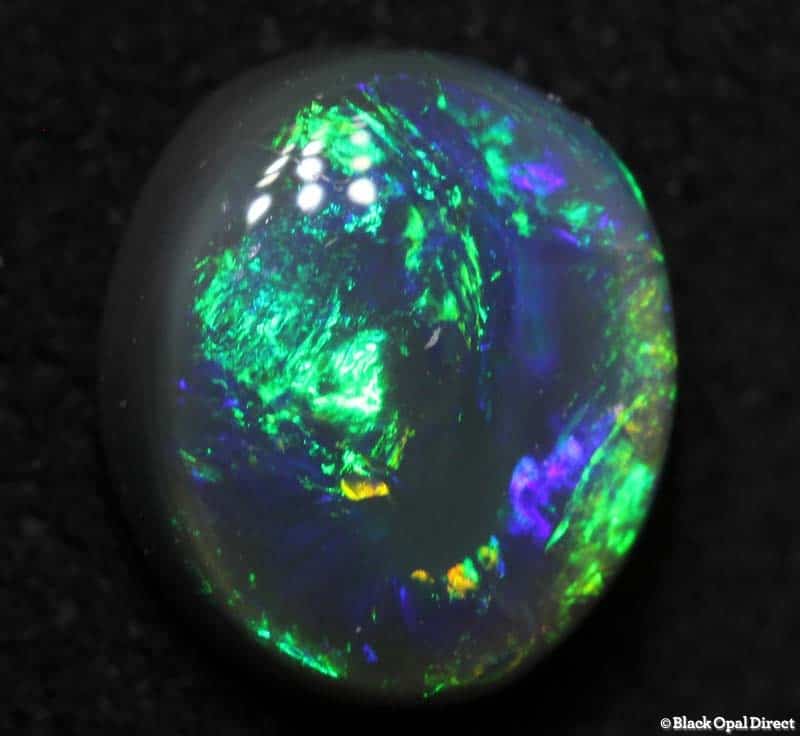 1.29 ct black opal 8x7x4mm - Image 2