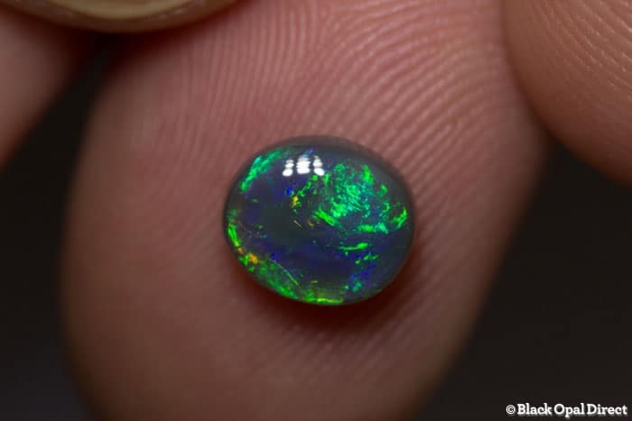 1.29 ct black opal 8x7x4mm - Image 3