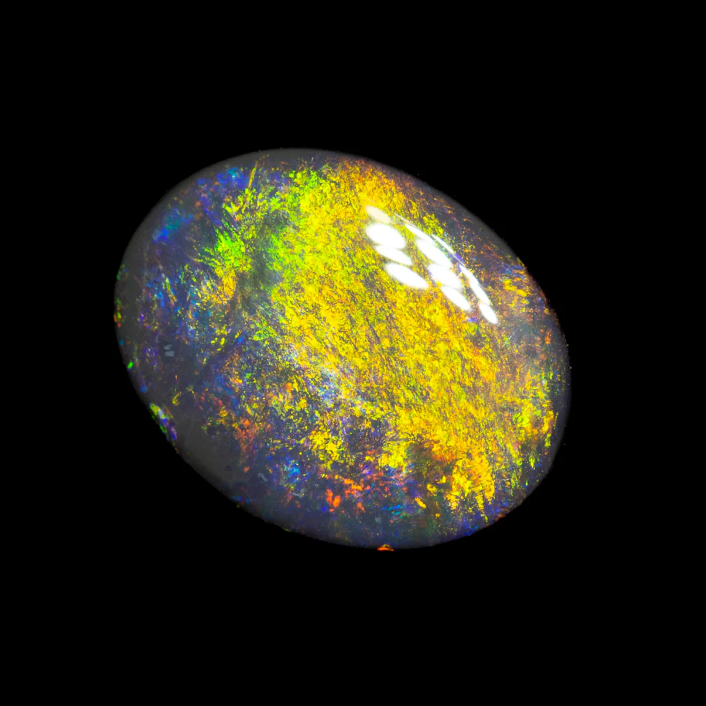 1.29 ct black opal 9.7x7.5x2.8mm - Image 2