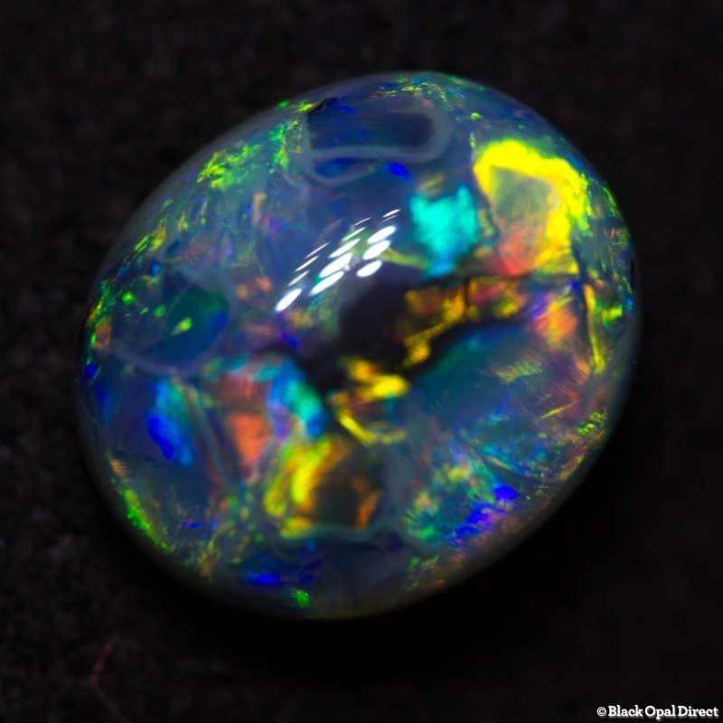 1.29 ct semi black opal 7.5x6.5x4mm - Image 3