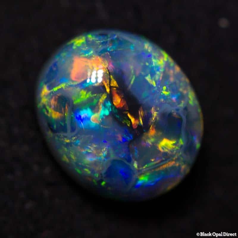 1.29 ct semi black opal 7.5x6.5x4mm - Image 4