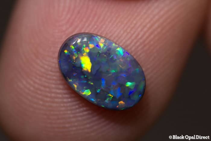 1.30 ct black opal 10x6.5x2.5mm - Image 2