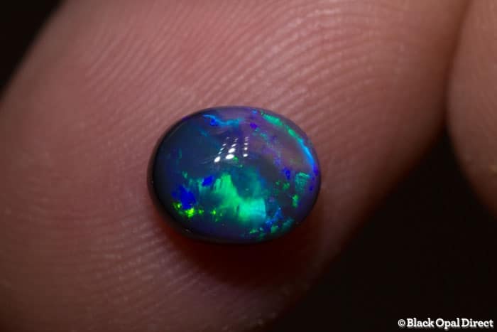 1.30 ct black opal 8x6.5x4mm - Image 3