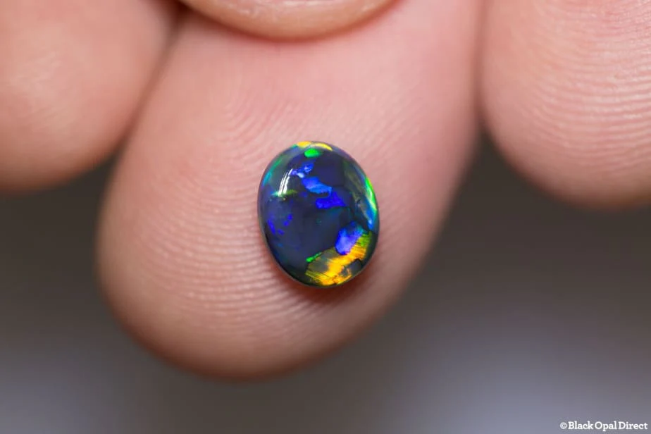 1.30 ct black opal 8x7x3mm - Image 3