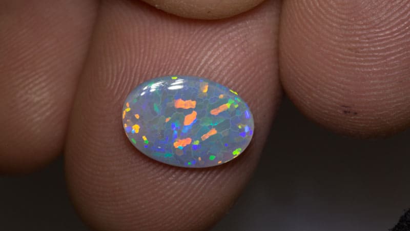 1.30 ct dark opal 12x8x2mm - Image 2