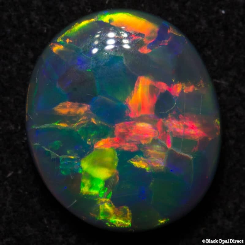1.31 ct black opal gem 8x7x3mm - Image 3