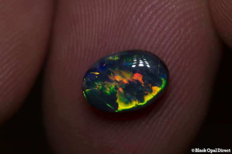 1.31 ct black opal gem 9x6x3mm - Image 3
