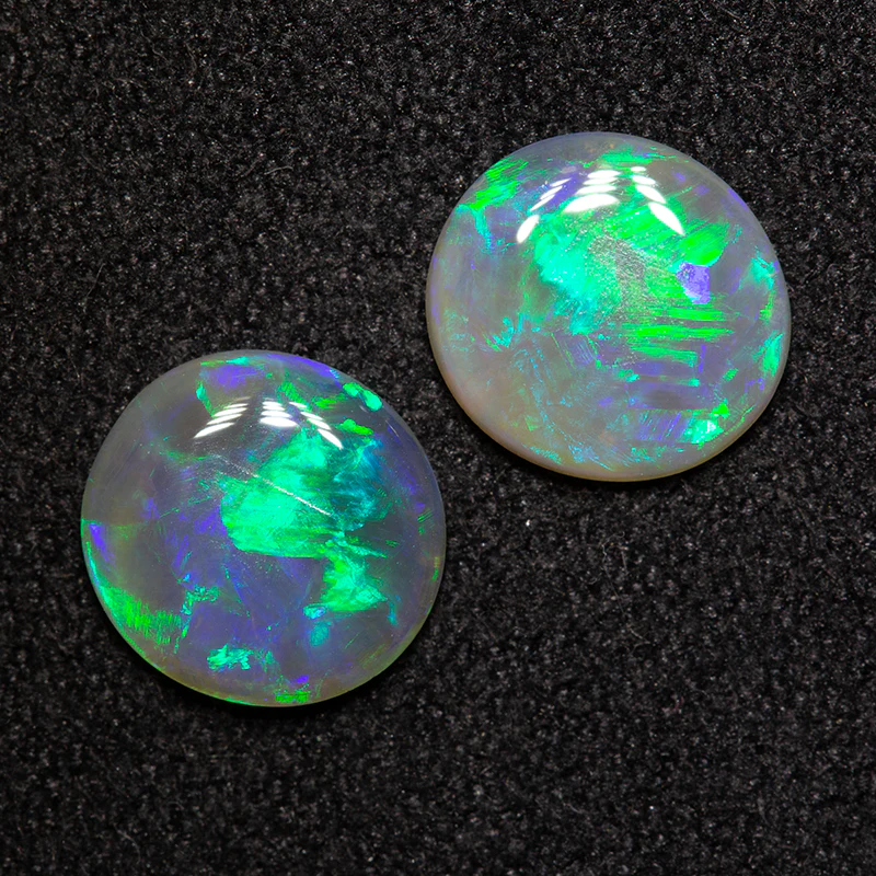 1.31 ct crystal opal pair 7.9x7.3x1.9mm - Image 2