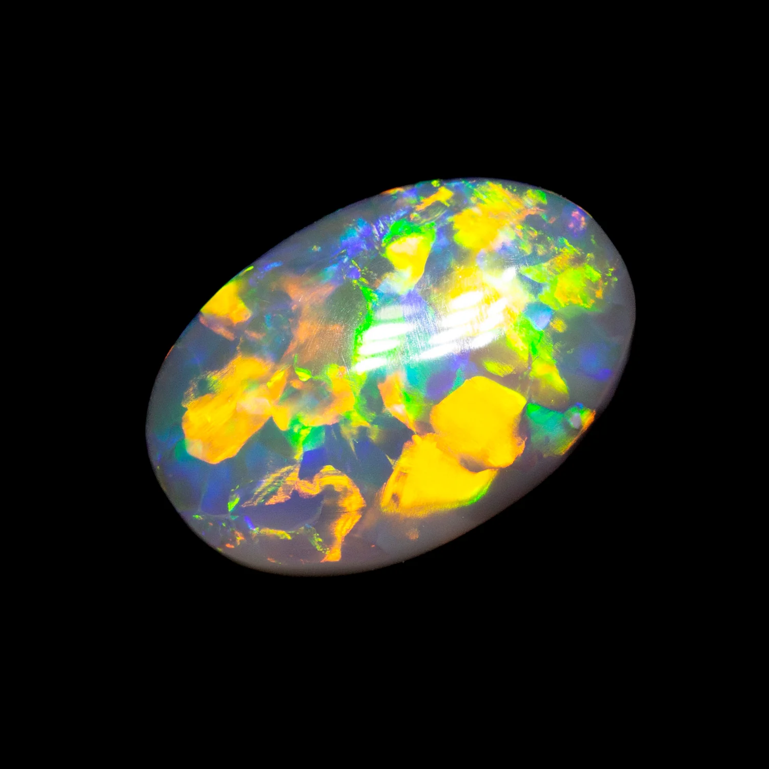 1.31 ct gem black opal 9x6x3.7mm - Image 2