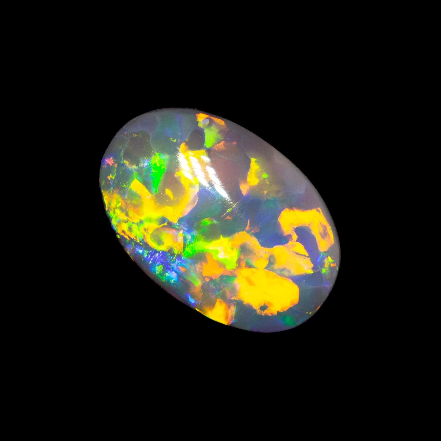 1.31 ct gem black opal 9x6x3.7mm - Image 3
