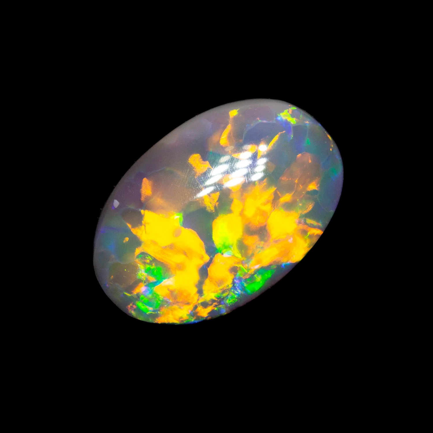 1.31 ct gem black opal 9x6x3.7mm - Image 4