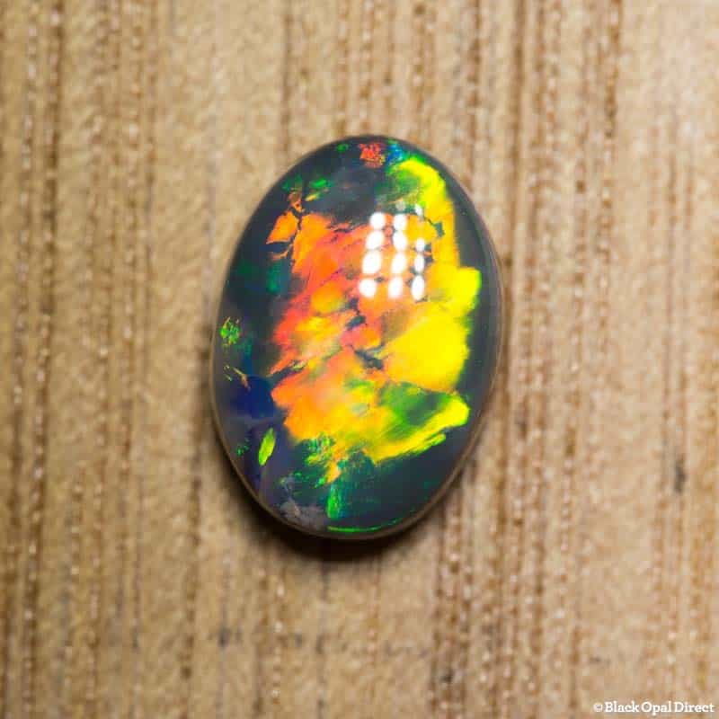 1.31 ct gem black opal 9x6x3mm - Image 2