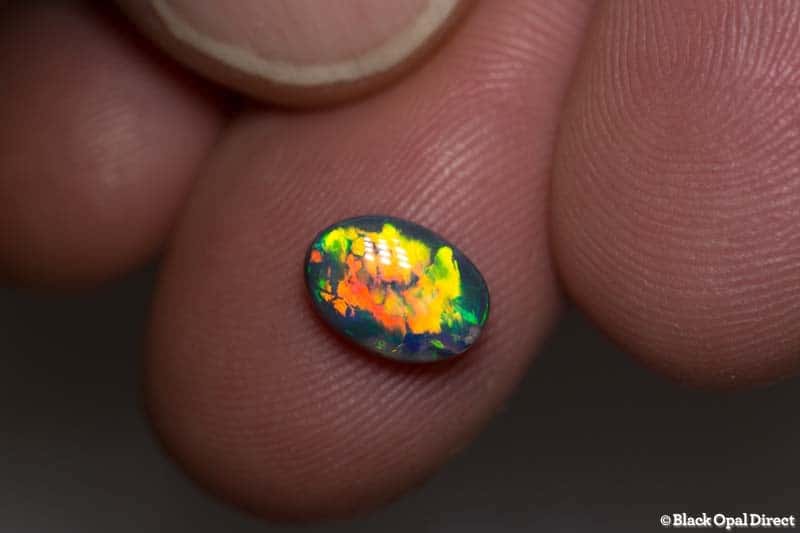 1.31 ct gem black opal 9x6x3mm - Image 3