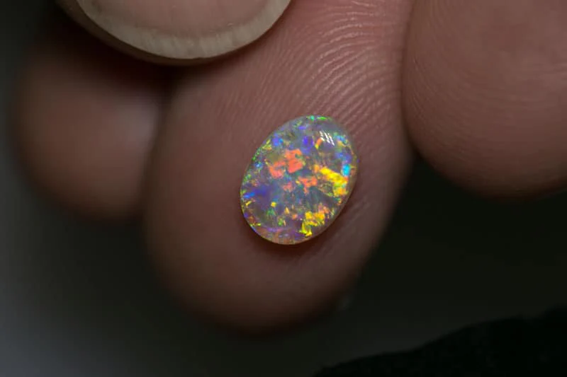 1.31 ct gem crystal opal 9x7x3mm - Image 2