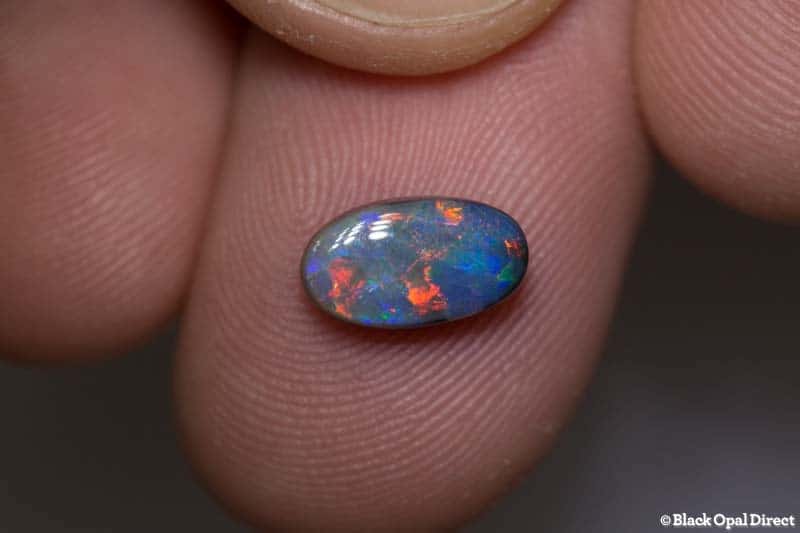 1.32 ct black opal 10x6x3mm - Image 2