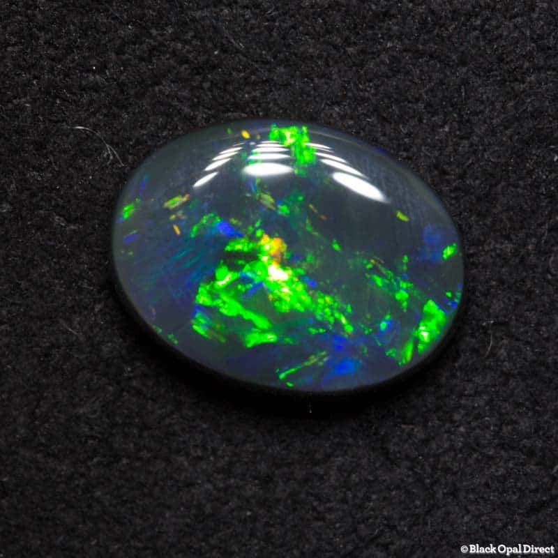 1.32 ct black opal gem 8.5x6.5x3mm - Image 2