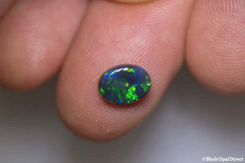 1.32 ct black opal gem 8.5x6.5x3mm - Image 4