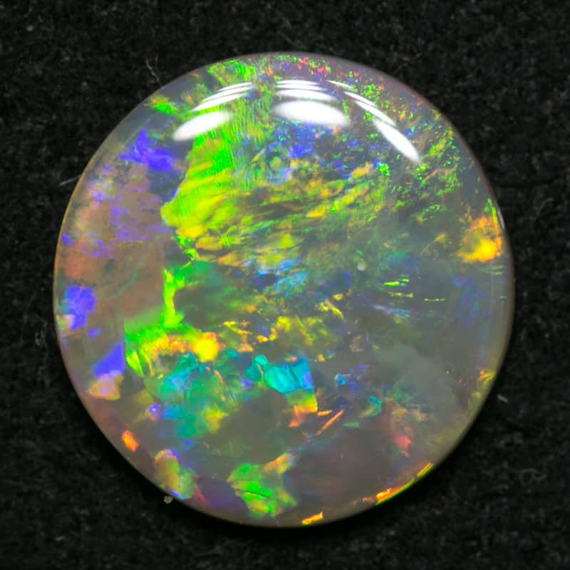 1.32 ct crystal opal round shape 9mmx2mm thick - Image 3