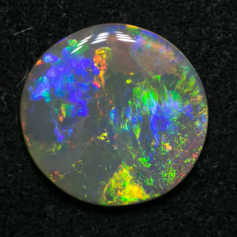 1.32 ct crystal opal round shape 9mmx2mm thick - Image 4