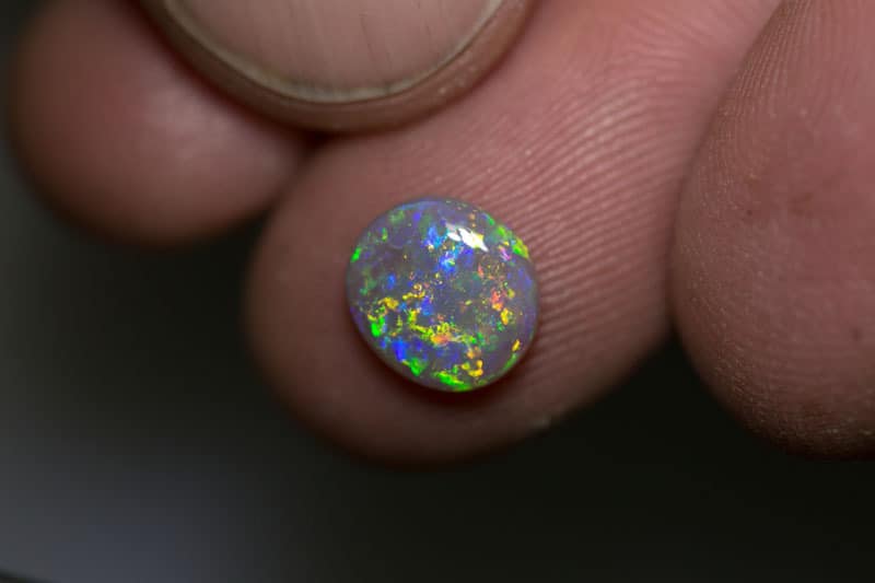 1.32 ct dark opal 9x8x3mm - Image 3