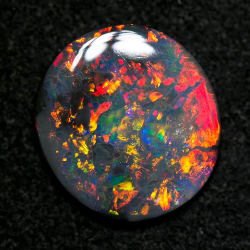 1.32 ct gem black opal 10.5x9.5x2mm - Image 3