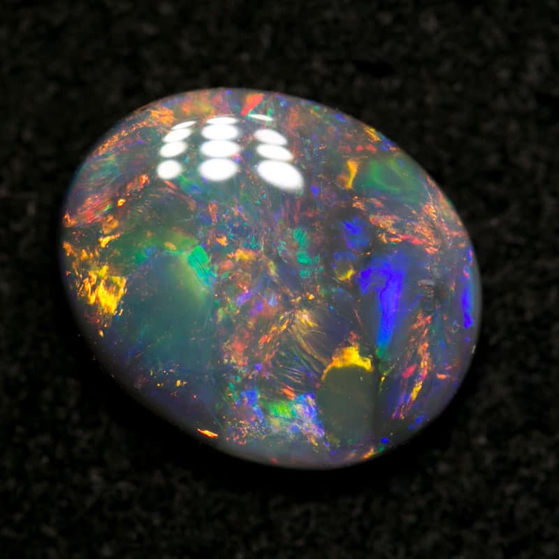 1.33 ct gem dark opal 9x7.5x3mm - Image 3