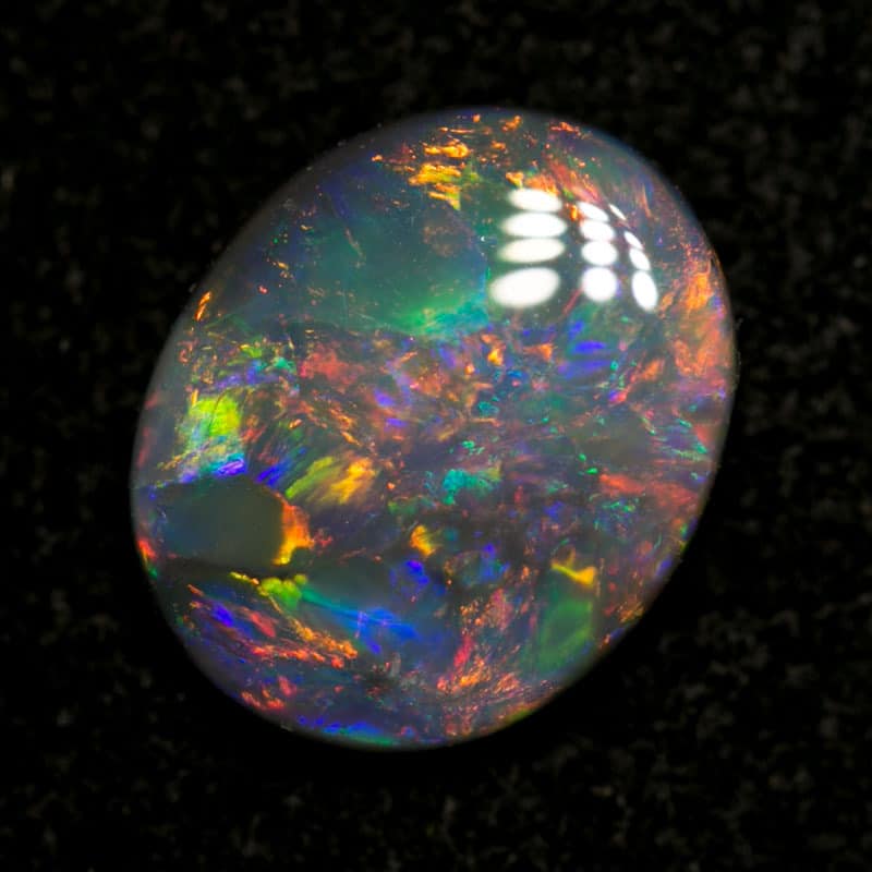 1.33 ct gem dark opal 9x7.5x3mm - Image 4