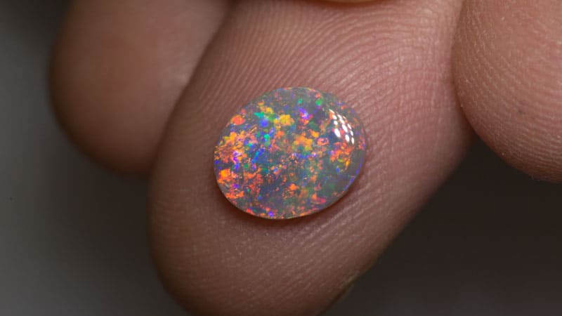 1.33ct dark opal 10x8.5x2mm - Image 2