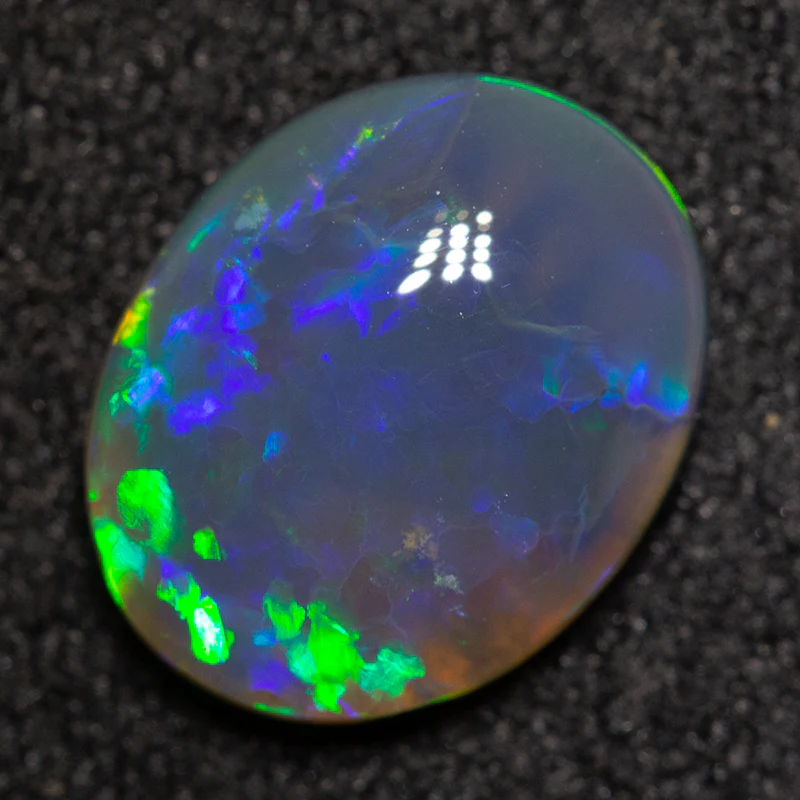 1.34 ct black opal 9.5x7.6x3.1mm - Image 3