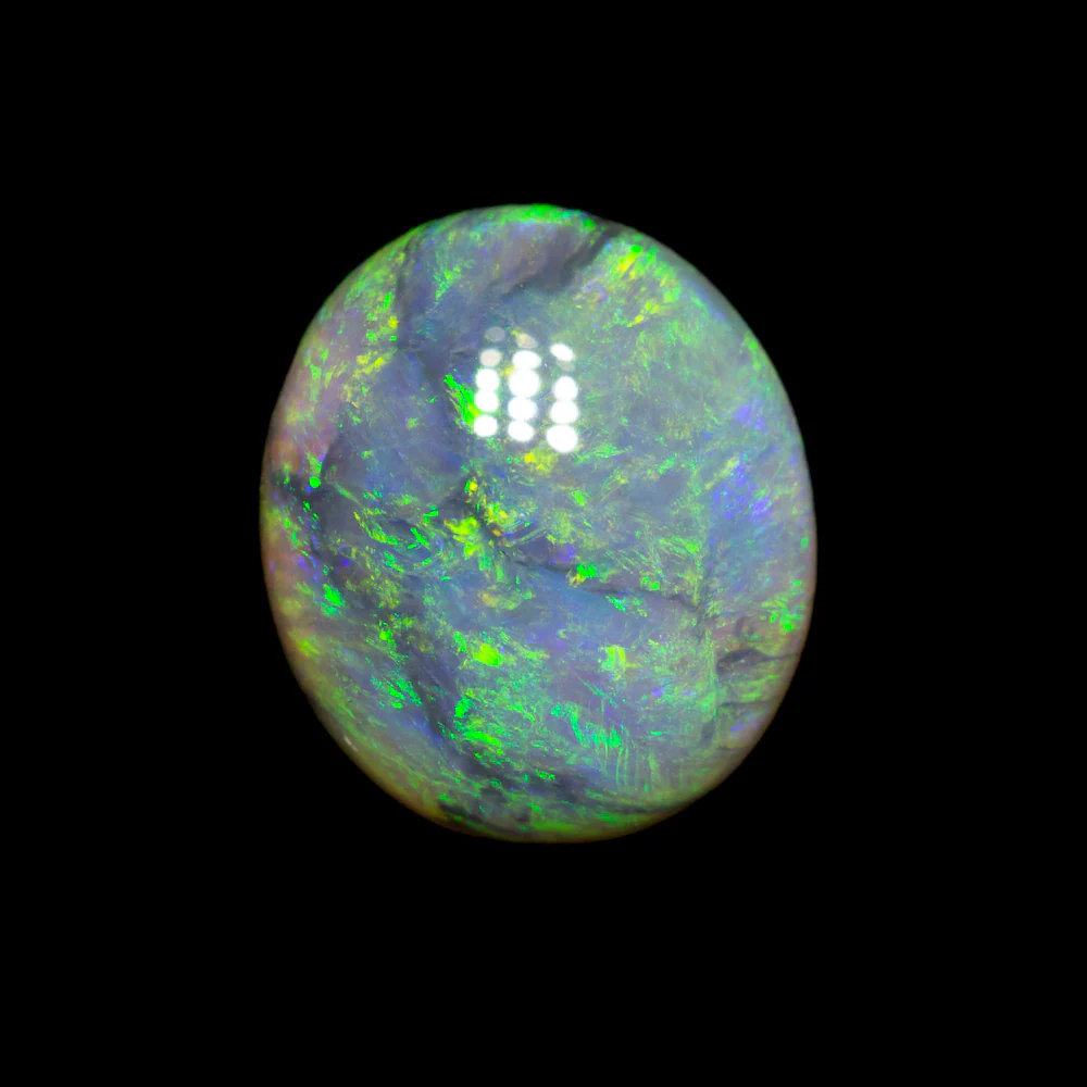 1.34 ct dark crystal opal 9.3x8x2.8mm - Image 2