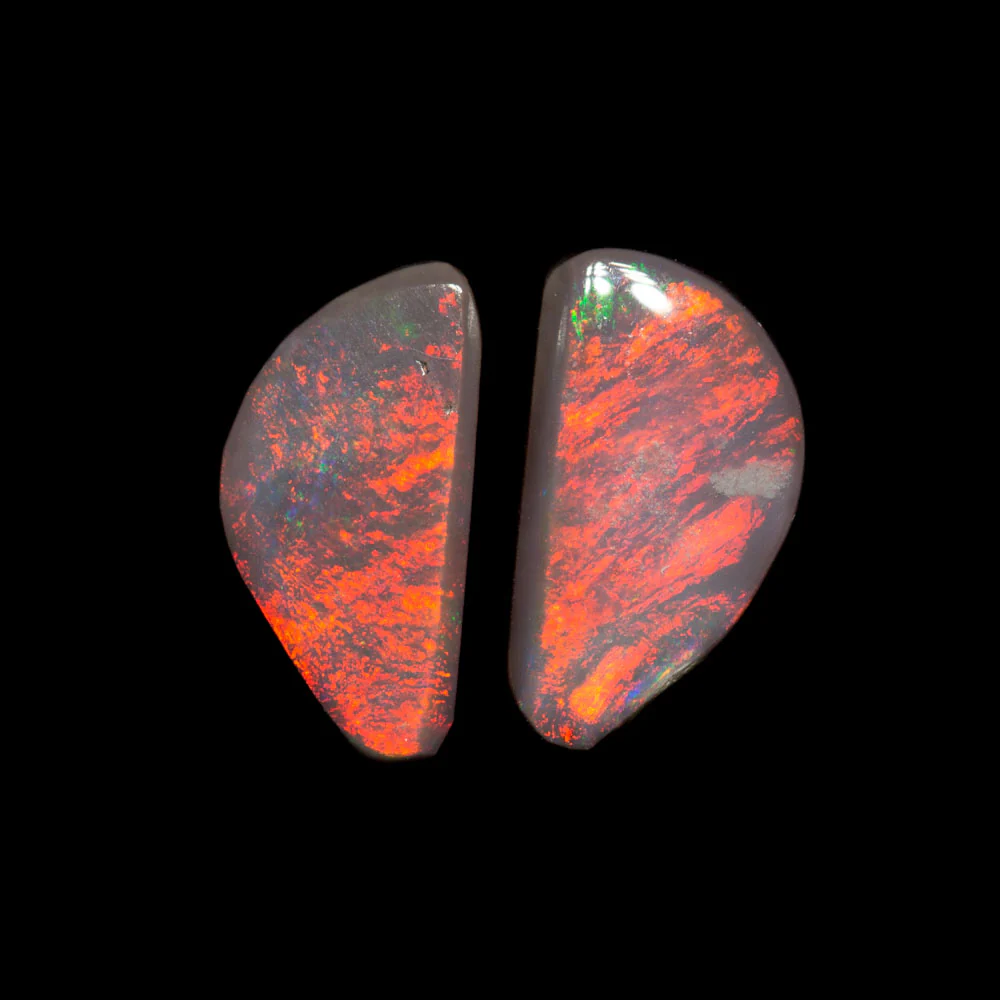 1.34 ct dark opal pair 9x5x2.4mm - Image 2