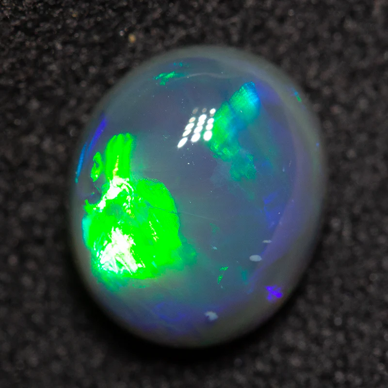 1.34 ct gem black opal 7.9x6.7x3.9mm - Image 2