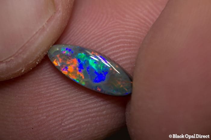 1.34 ct Marquee black opal 12x4.5x3mm - Image 2
