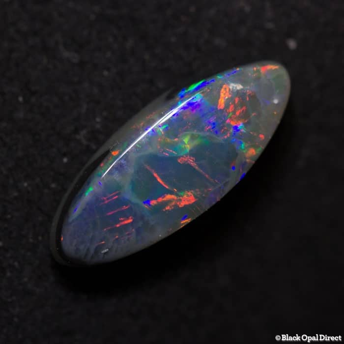 1.34 ct Marquee black opal 12x4.5x3mm - Image 3