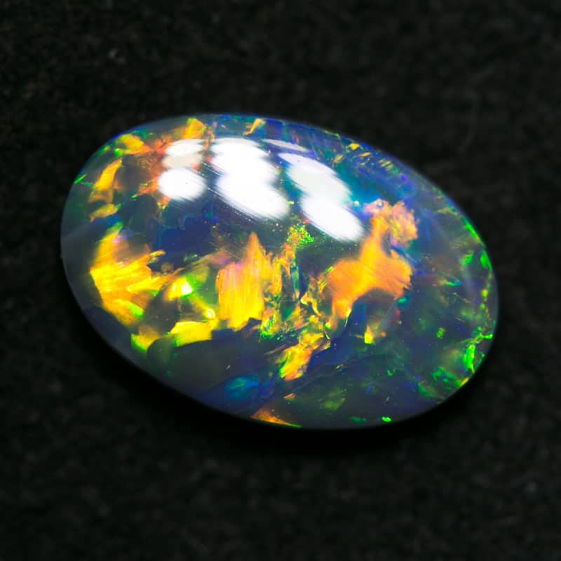 1.35 ct black opal gem 10x7x3mm - Image 2