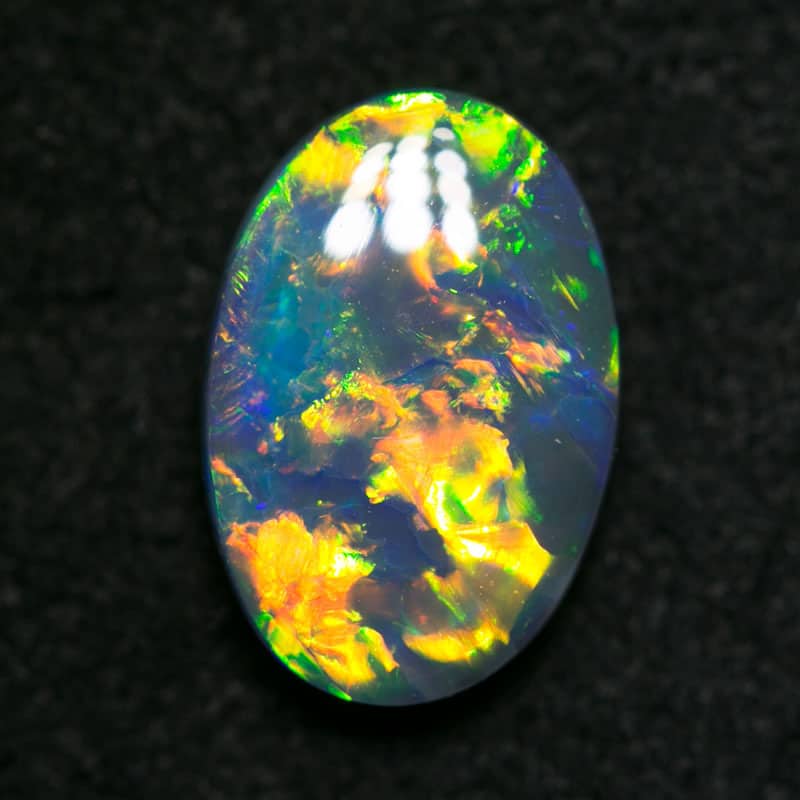 1.35 ct black opal gem 10x7x3mm - Image 3