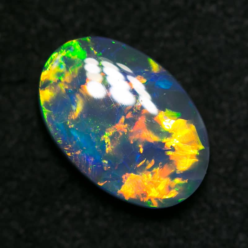 1.35 ct black opal gem 10x7x3mm - Image 4